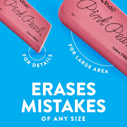 Paper_Mate_Erasers,_Pink_Pearl,_12_Count_-_Latex_Free_and_Smudge_Resistant,_Back_to_School,_Teacher_Supplies