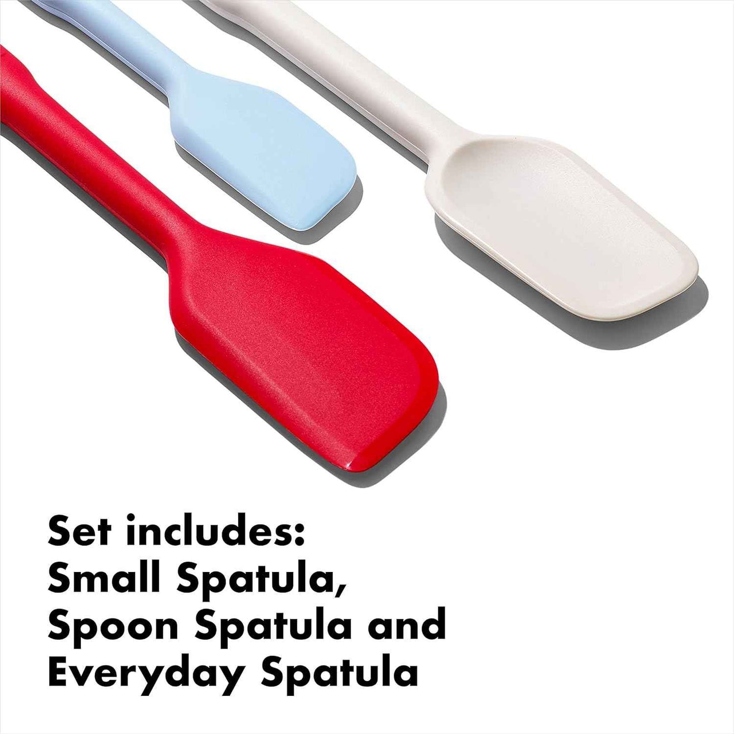 OXO Good Grips Silicone Spatula Set, One Size, Multi, Multicolor