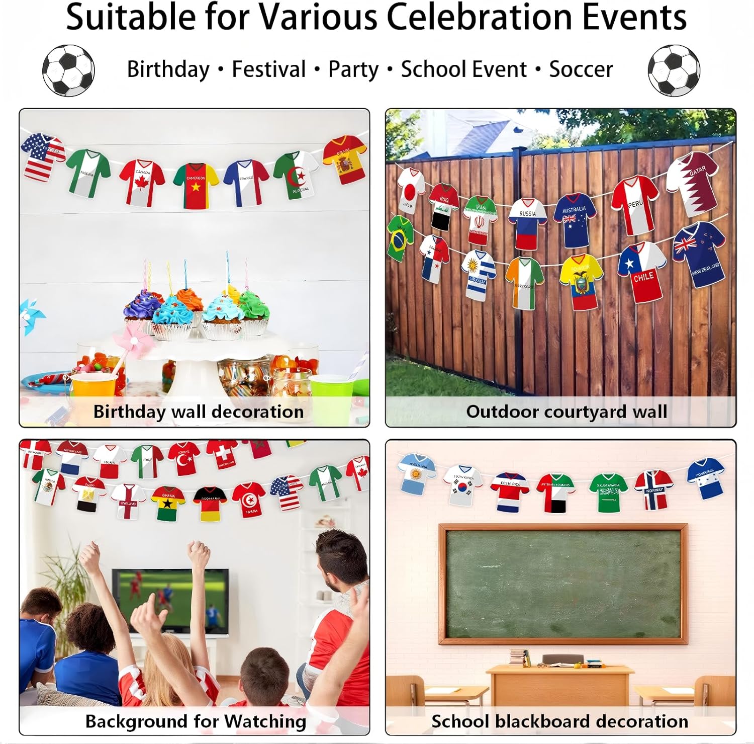 2026_World_Cup_Soccer_Flags_Bunting_Banner_49_Countries_International_Country_String_Flags_49Pcs_World_Cup_Decorations_for_Sports_Themed_Parties_Olympic_Events_Outdoor_Celebrations_Fans_Merchandise(Not_among_the_top_48_teams）