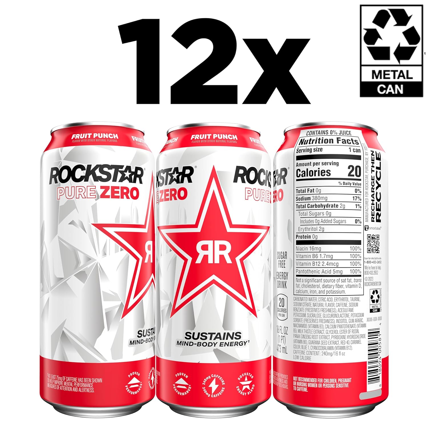 Rockstar_Pure_Zero_Energy_Drink,_Fruit_Punch,_0_Sugar,_with_Caffeine_and_Taurine,_16oz_Cans_(12_Pack)_(Packaging_May_Vary)