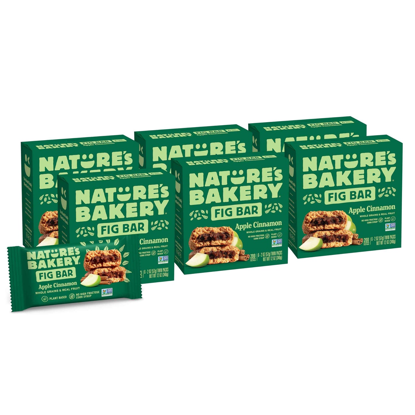 Nature's Bakery Whole Wheat Fig Bars, Real Fruit, Vegan, Non-GMO, Snack bar