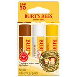 Burt’s Bees SPF 30 Lip Balm - Coco Loco, Beaches & Cream, Tropic Like It's Hot, Water-Resistant Sun Care, Natural Origin Lip Treatment
