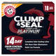 18 lbs - Clump & Seal Platinum Clumping Cat Litter