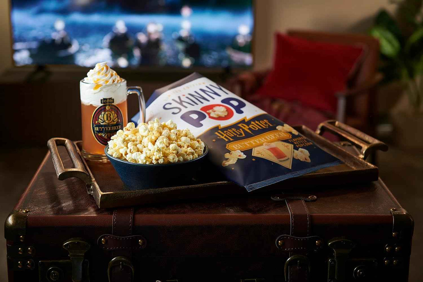 SkinnyPop Flavored Kettle Popcorn, Harry Potter Snacks, Gluten Free, Vegan, Non-GMO, Dairy Free, SkinnyPop, 5.3oz Grocery Sized Bag