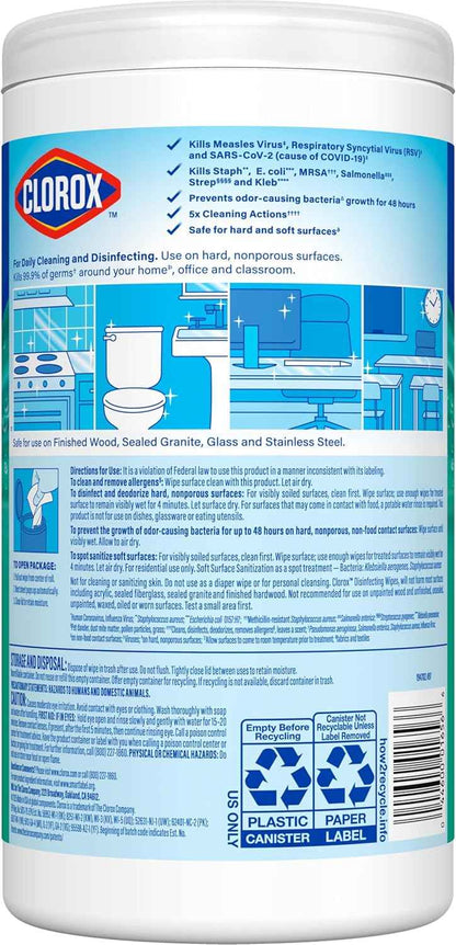 Clorox Fresh Scent Bleach Free Disinfecting Cleaning Wipes, 75 Count
