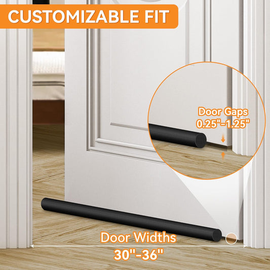 (2_Pack)_Under_Door_Draft_Stopper,_Under_Door_Blocker_Size_of_Adjustable_Size_from_30"_to_36",_Easy_Install,Gap_Filler,_Reduces_Air_Draft,_Noise_&_Sound,_Door_Seal_for_Improved_Insulation
