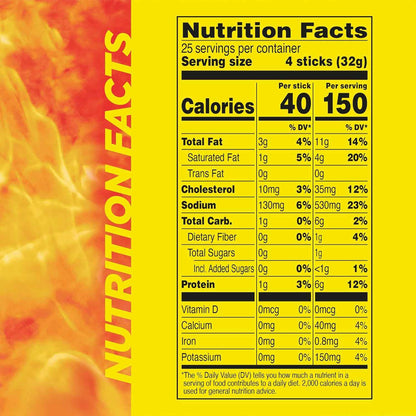 Slim Jim Smoked Meat Sticks, 6g Protein Per Serving, Snack Size, Father's Day Bulk Snack Gifts