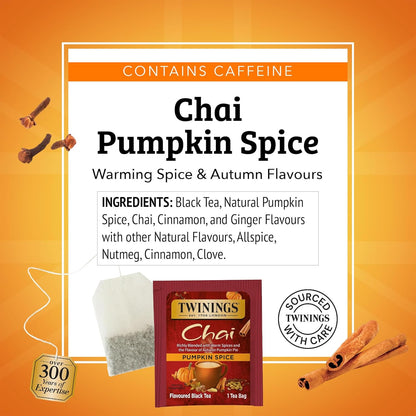 Twinings_Pumpkin_Spice_Chai_Black_Tea_Individually_Wrapped_Bags,_20_Count_(Pack_of_1),_Warm,_Spicy_&_Aromatic,_Caffeinated,_Enjoy_Hot_or_Iced,_20_Teabags