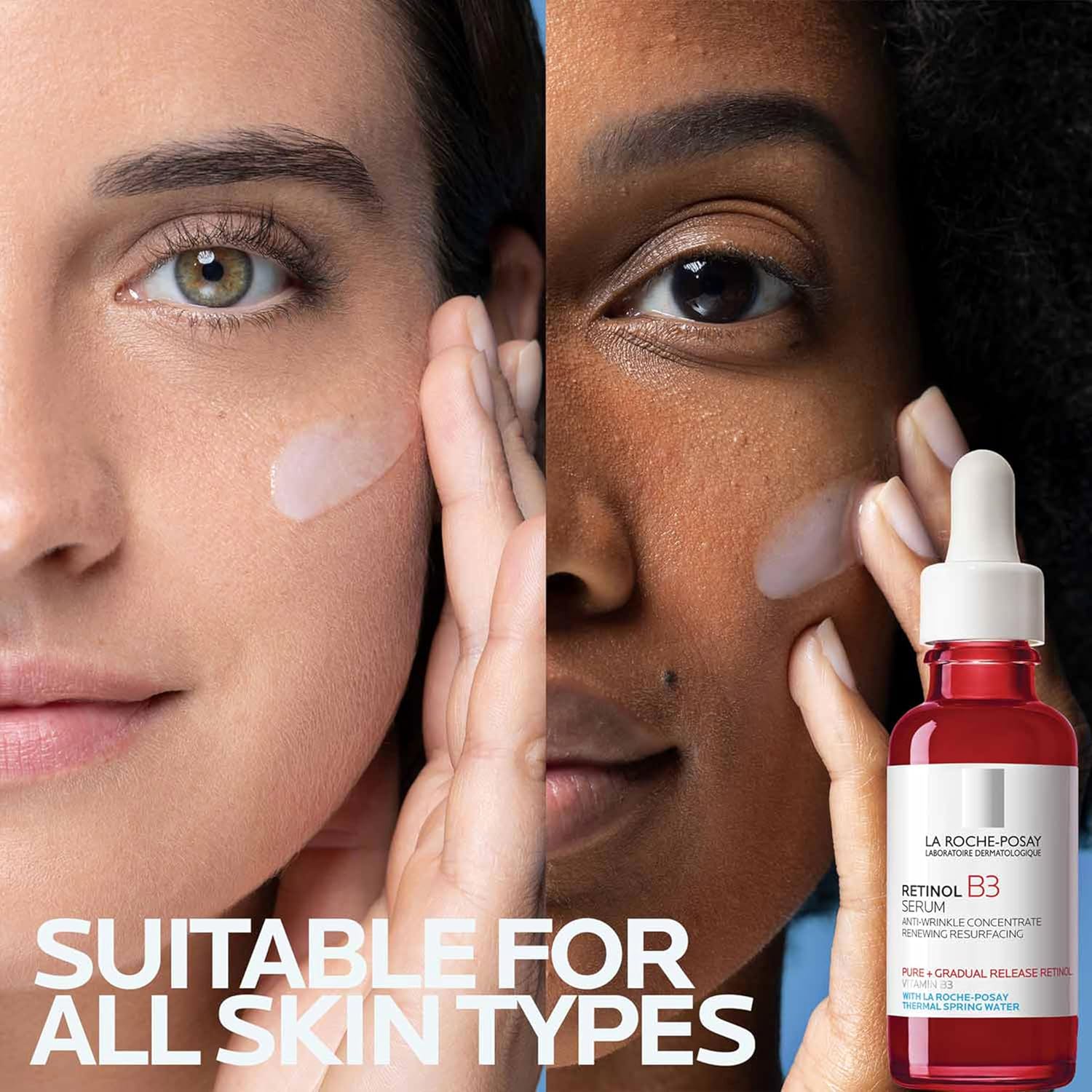 La_Roche-Posay_Pure_Retinol_Face_Serum_with_Niacinamide_(Vitamin_B3)_&_Hyaluronic_Acid_|_Gentle_Anti-Aging_Retinol_Serum_for_Fine_Lines_&_Wrinkles_|_Dermatologist_Tested_for_Sensitive_Skin,_1.0_fl_oz