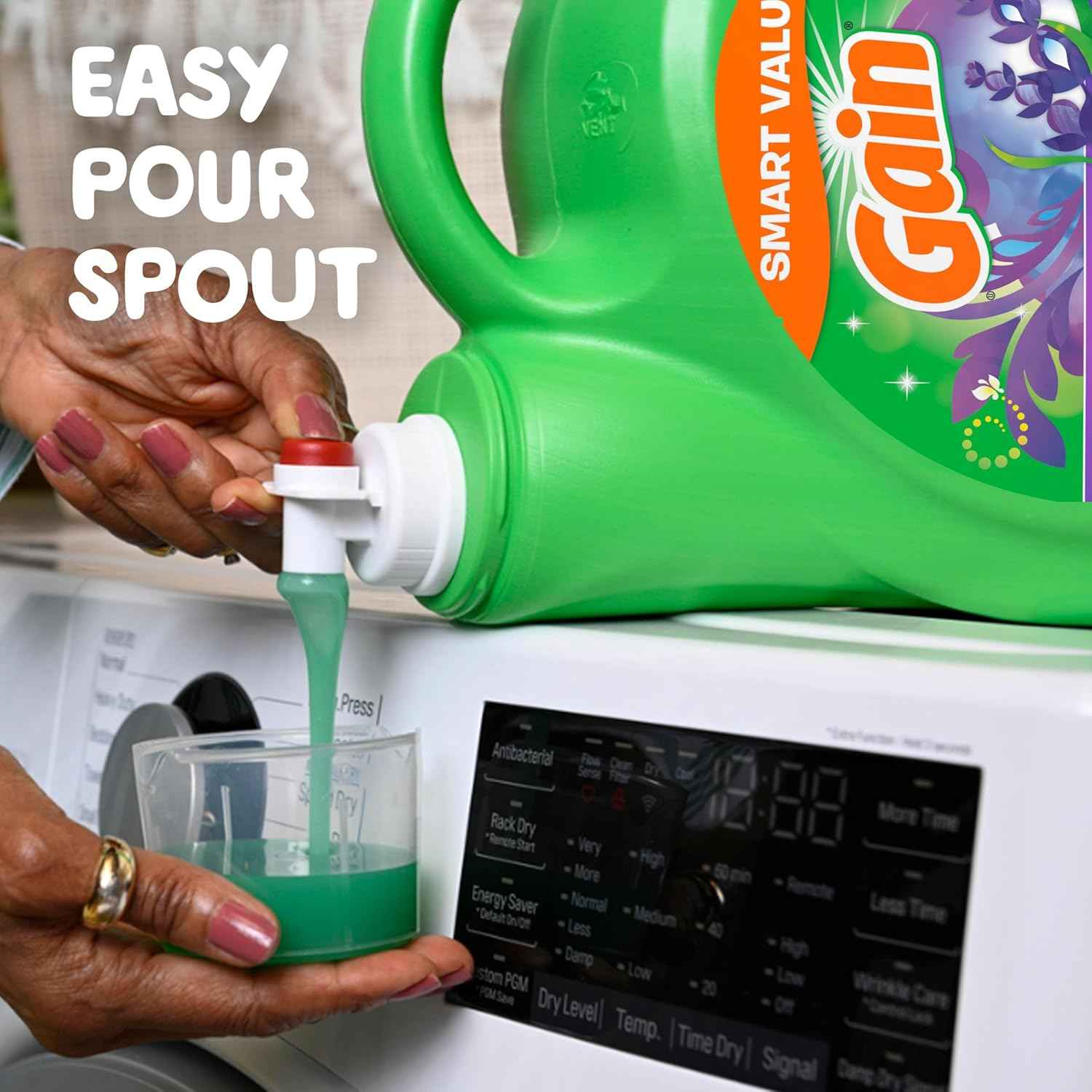 Gain Liquid Laundry Detergent, Lavender Scent, HE compatible, Laundry Detergent Liquid Soap