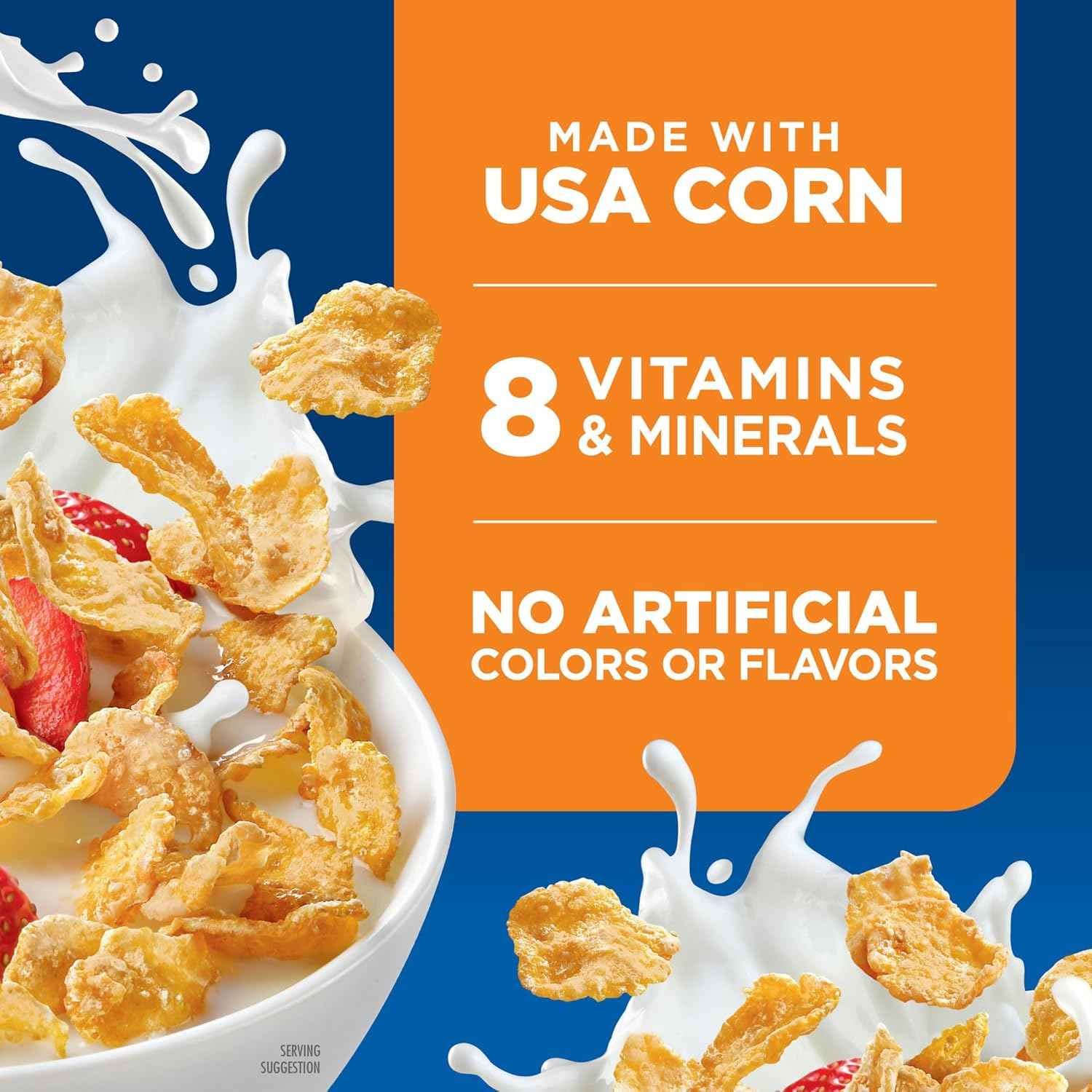 Kellogg's Frosted Flakes 25% Less Sugar Breakfast Cereal, Family Size