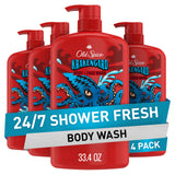 Old Spice Cleansing Body Wash for Men, 3X Defense, 24/7 Shower Fresh with Lasting Scent, 2-in-1 Body & Face Wash