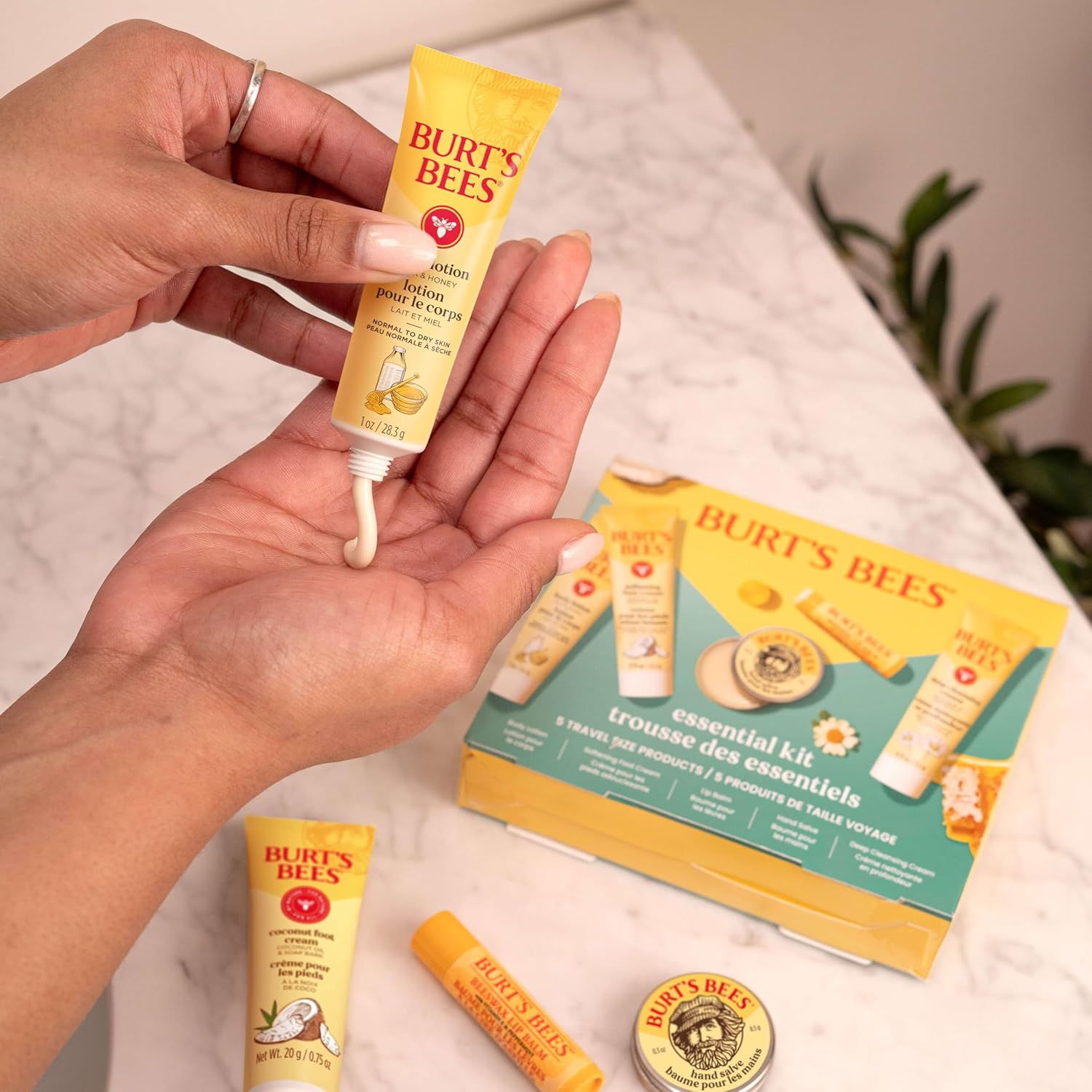 Burt's_Bees_Mothers_Day_Gifts_Ideas_-_Essentials_Everyday_Set,_5_Travel_Size_Products_-_Deep_Cleansing_Cream,_Hand_Salve,_Body_Lotion,_Foot_Cream_and_Original_Lip_Balm