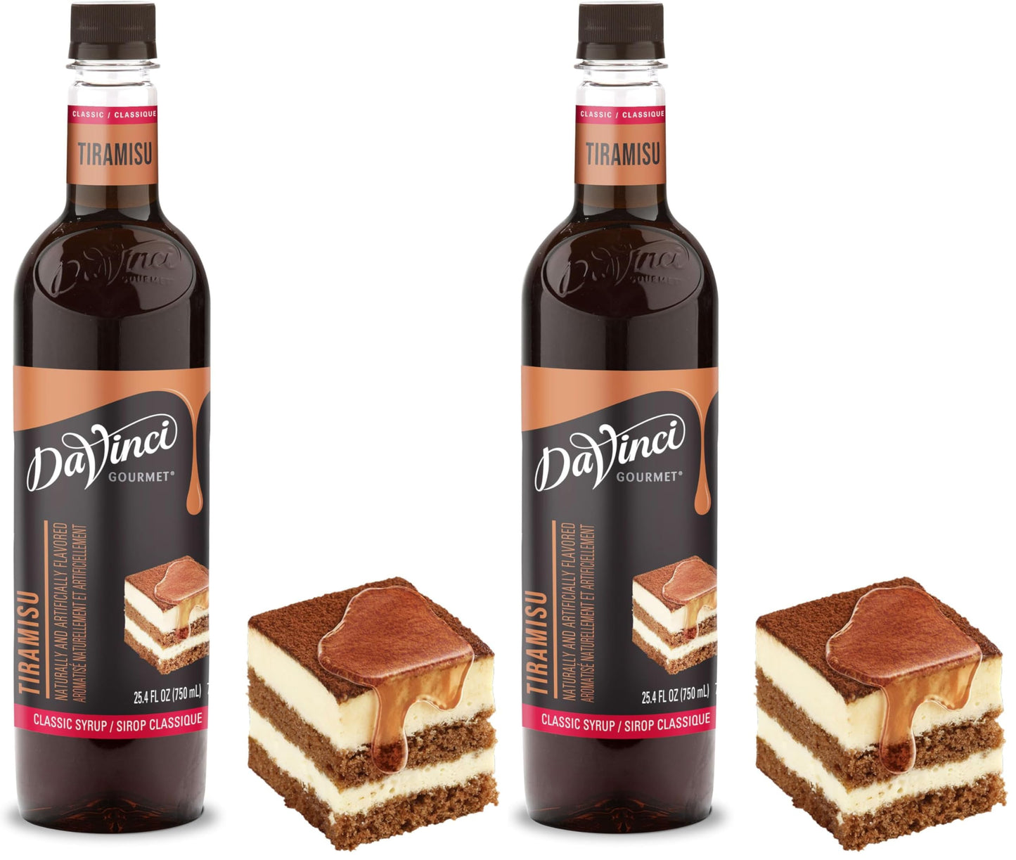 DaVinci Gourmet Tiramisu Syrup | 25.4 Fluid Ounce | Pack of 2 | Classic