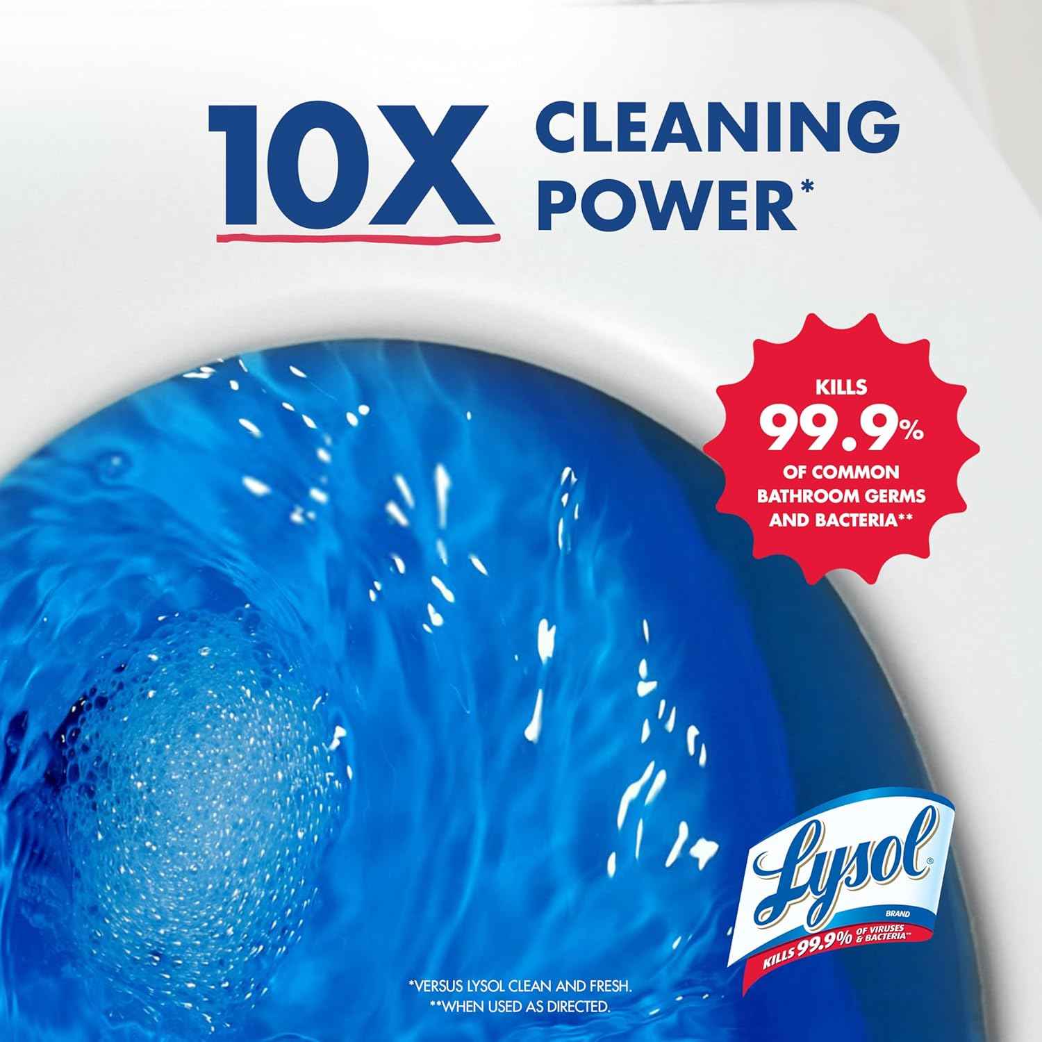 Lysol Toilet Bowl Cleaner, Max Strength Bathroom Cleaning Supplies, Toilet Bowl Cleaner Clinging Gel, Home Essential, Instant Stain Removal, Disinfecting and Deodorizing