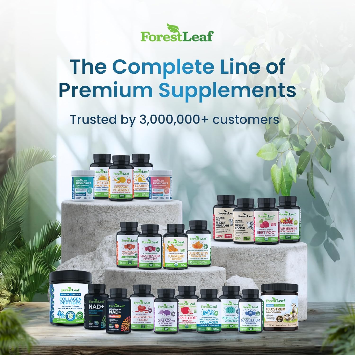 ForestLeaf_Collagen_Peptides_Powder_Unflavored_-_Hydrolyzed_Grass_Fed_Keto_Collagen_Protein_Powder_Type_1,_2_&_3_-_Vital_Hair,_Skin,_Nails,_Joints,_Recovery,_11g_Per_Serving