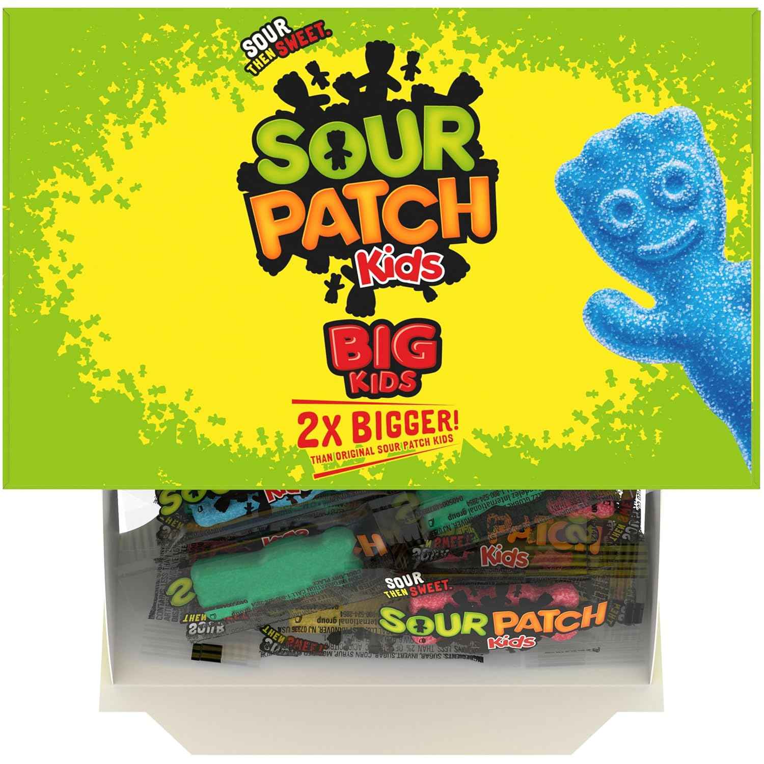SOUR PATCH KIDS Big Kids Individually Wrapped Soft & Chewy Candy, Bulk Candy, Easter Candy, 240 Count Box