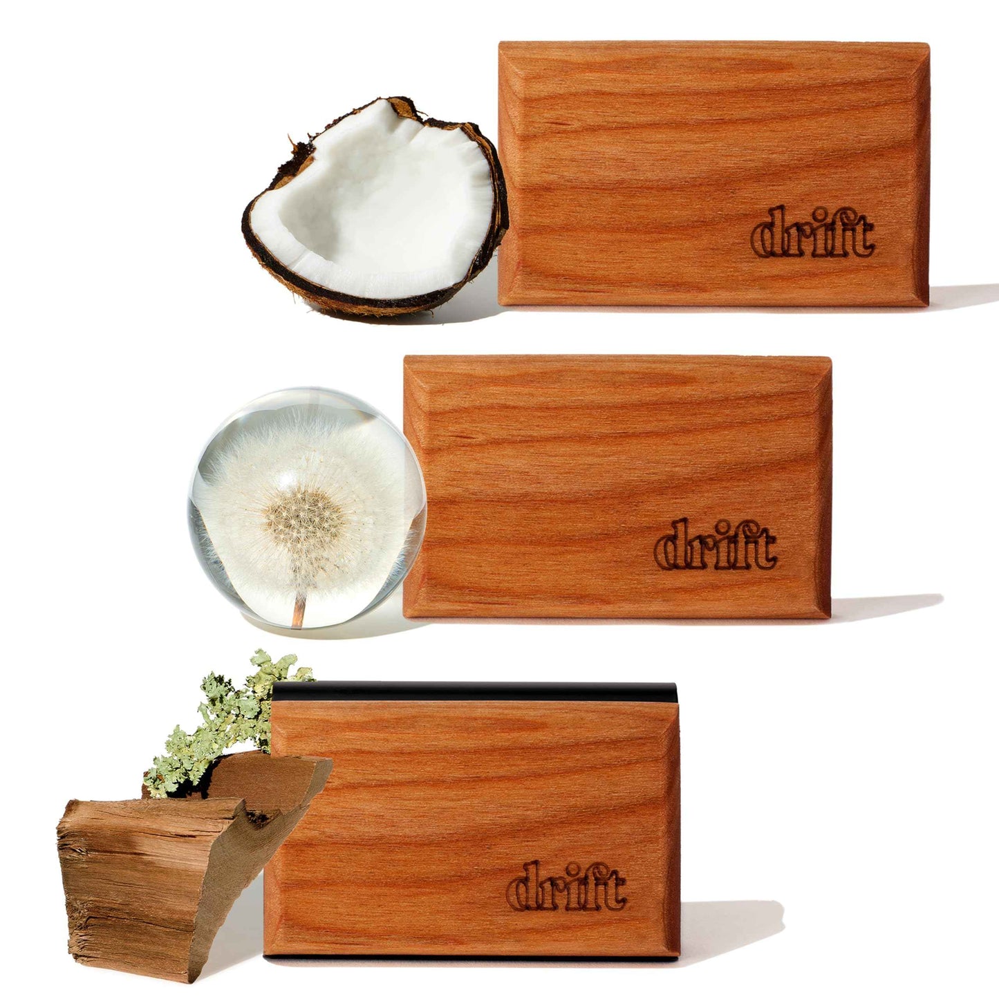 Drift Car Air Freshener - Wood Air Freshener - Car Odor Eliminator - Starter Kit