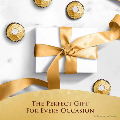 Ferrero Rocher Gourmet Hazelnut Milk Chocolate, 3 Individually Wrapped Chocolates, 1.3 oz