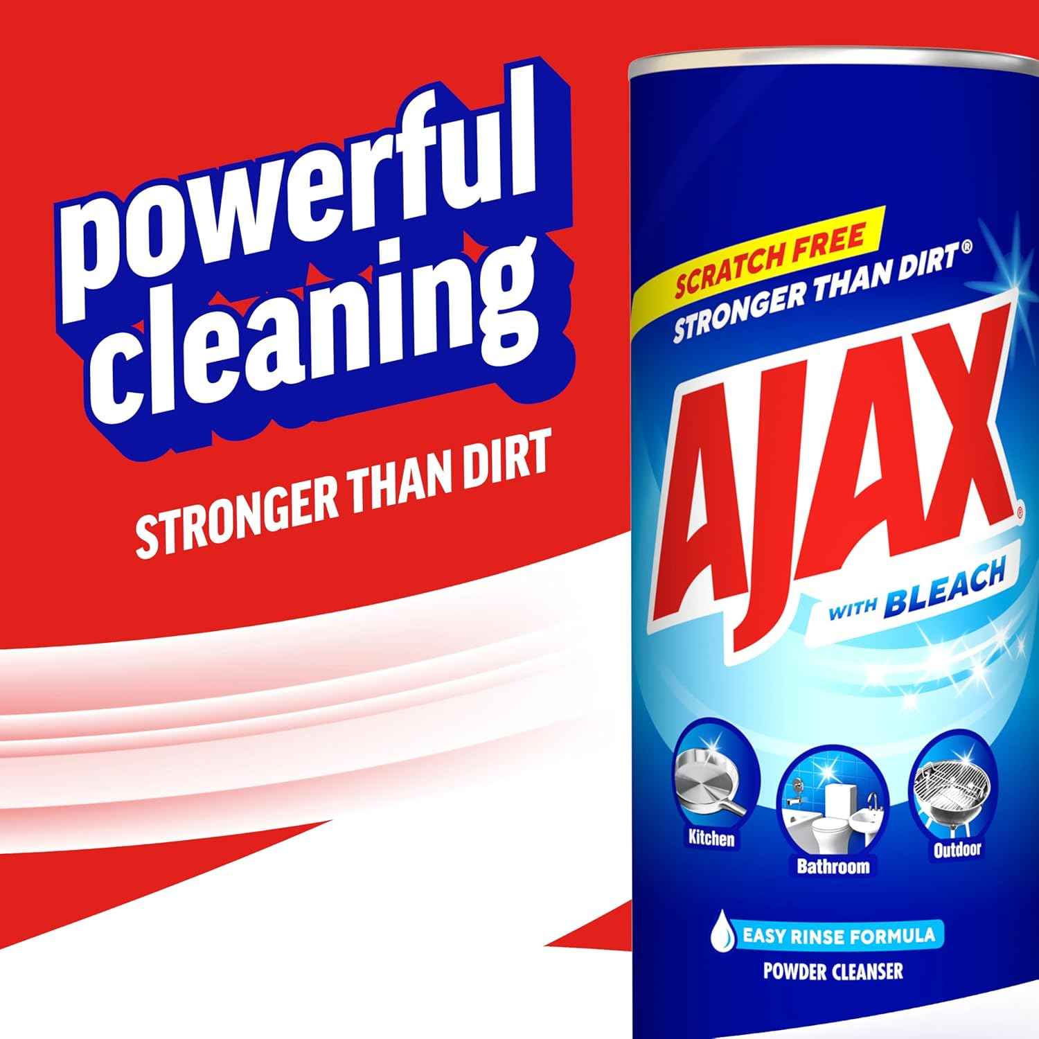 Ajax Powder Cleanser with Bleach - 21 ounce (Pack of 12)