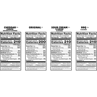 Pringles Potato Crisps Chips, Lunch Snacks, Office and Kids Snacks, Grab N' Go, 1.38 Pounds, Variety Pack (16 Cans)