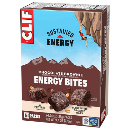 CLIF BAR Energy Bites - Made with Organic Oats - 6g Plant Based Protein - Non-GMO (5 Packs)