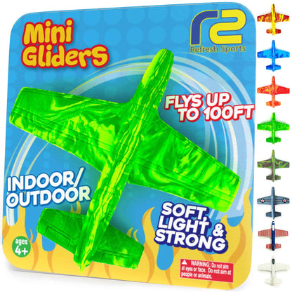 Airplane Toy Foam Airplanes for Kids - Best Easter Stuffers for Boys & Girls - Easy Throwing Air Planes - Gift Idea Toy Games - Styrofoam Plane Glider - Great Gifts for Ages 4 5 6 7 8 9+ Year Old