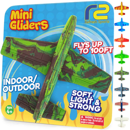 Airplane Toy Foam Airplanes for Kids - Best Easter Stuffers for Boys & Girls - Easy Throwing Air Planes - Gift Idea Toy Games - Styrofoam Plane Glider - Great Gifts for Ages 4 5 6 7 8 9+ Year Old