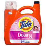 Tide Plus Boost of Ultra Downy Liquid Laundry Detergent, Laundry Detergent Liquid with Long-Lasting Freshness