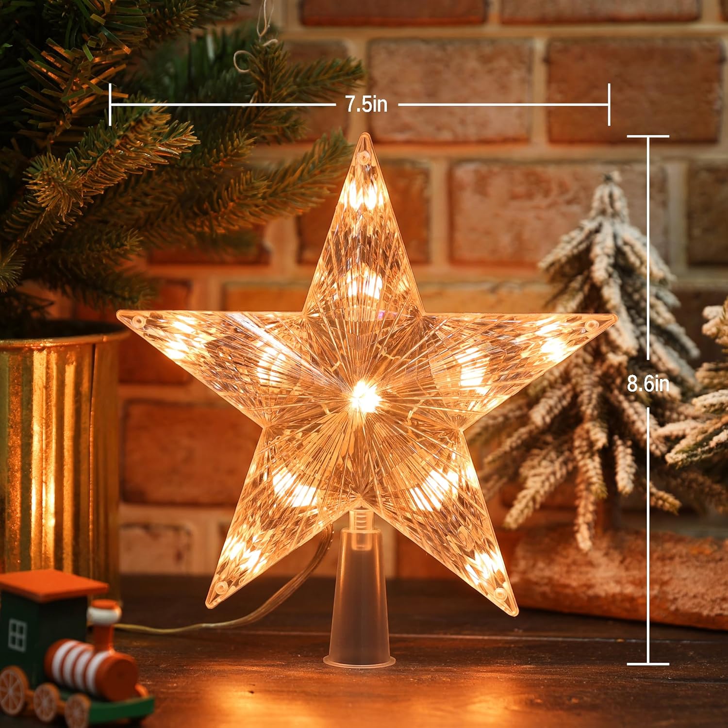 Brizled_Smart_Christmas_Tree_Topper,_7.5"_11_LED_Lighted_Star_Tree_Topper,_WiFi_Voice_Control_Xmas_Star,_App_Controlled_RGB_Color_Changing_Xmas_Treetop_Works_with_Alexa_&_Google_Home_for_Holiday_Tree