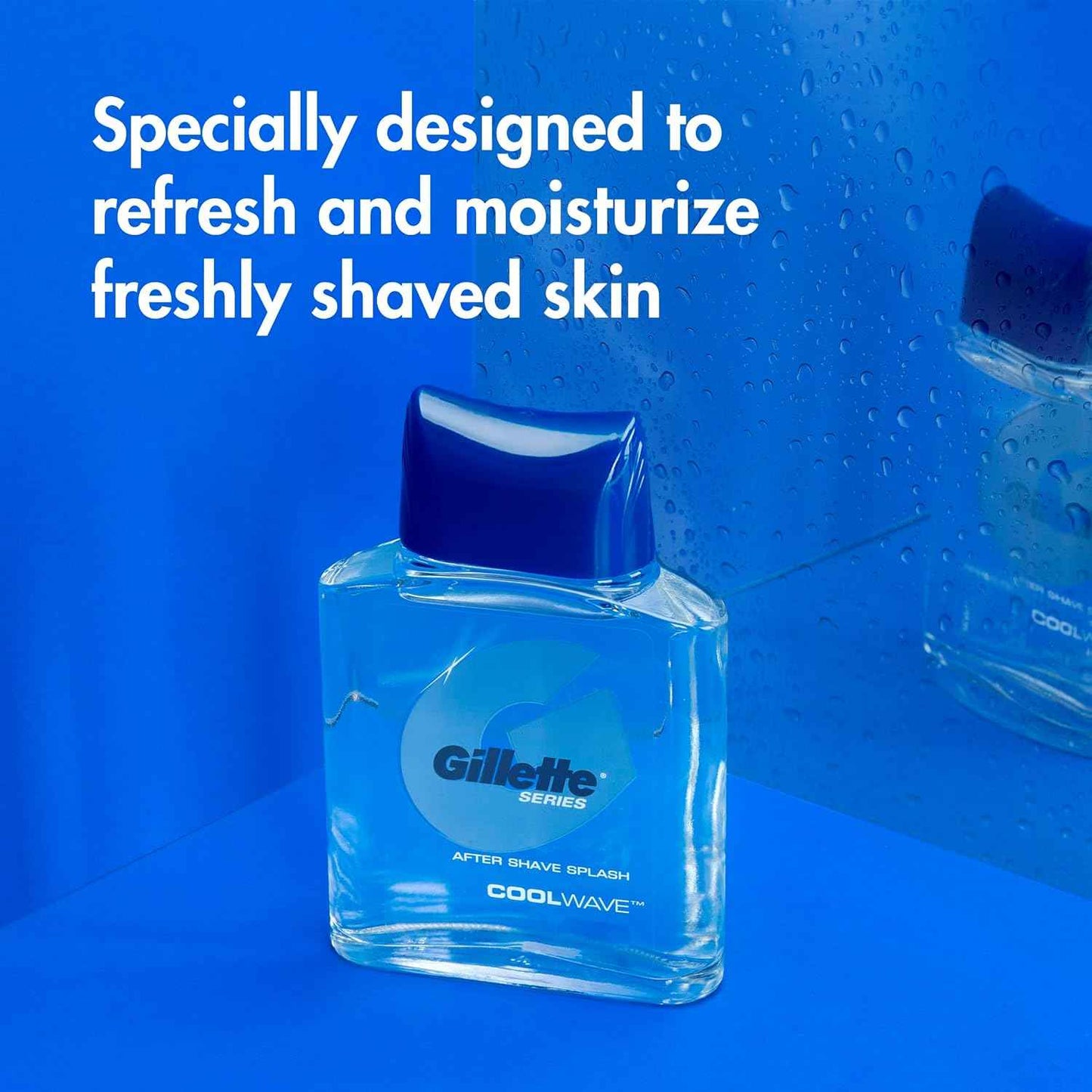Gillette Series Cool Wave After Shave, Aftershave for Men, After Shave Cologne Men, 3.3 fl oz, 100 ml, After Shave Lotion for Men, Post Shave Balm Men, Aftershave, Mens Aftershave, Aftershave Balm