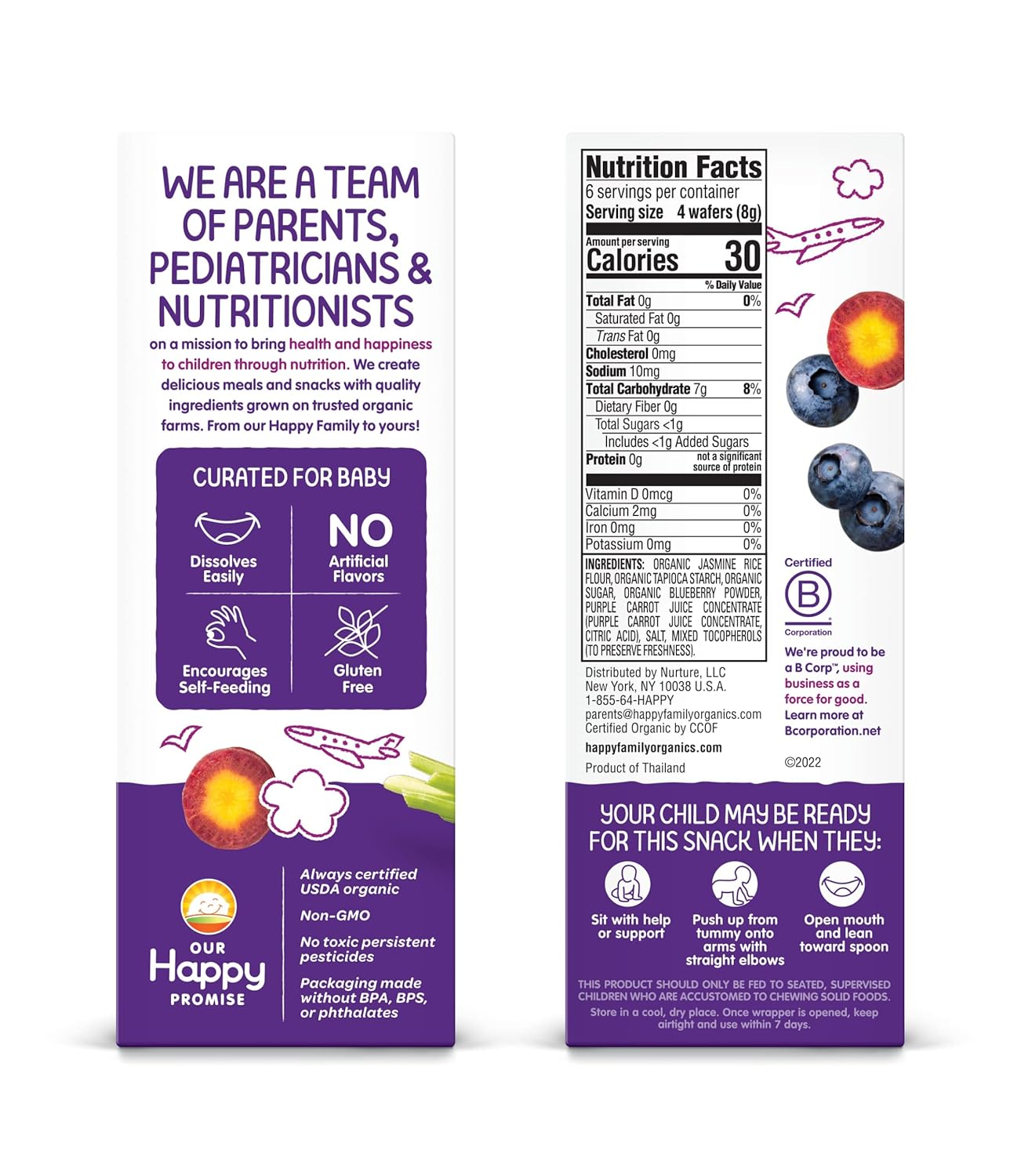 Happy_Baby_Gentle_Teethers_Organic_Teething_Wafers_Blueberry_Purple_Carrot,_0.14_Ounce_Packets_(Box_of_12)_Soothing_Rice_Cookies_for_Teething_Babies_Dissolves_Easily,_Gluten_Free_No_Artificial_Flavor