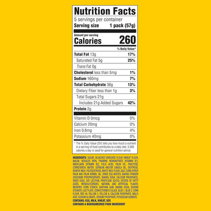OREO Cakesters Confetti Cake Soft Snack Cakes, 5-2.02 oz Snack Packs