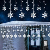 Icicle Christmas Lights, 29.5ft 360 LED Connectable Icicle String Lights with 60 Drops, Window Curtain Fairy Light with 8 Modes, Christmas Fairy Twinkle Light for Garden Eaves Xmas Decorations (White)