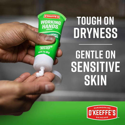 O'Keeffe's Working Hands Hand Cream for Extreme Dryness - 7 oz Tube (2 Pack) - Repairing Skincare for Cracked, Dry Hands