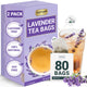 Lavender Tea - 80 Tea Bags (Pack of 2)
