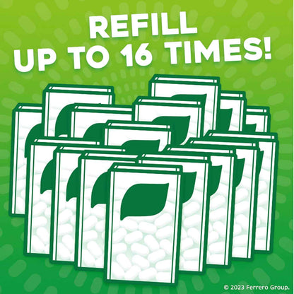 Tic Tac Bulk Freshmints Refill Bag, On-the-Go Pocket-Sized Breath Mints, Includes Empty Refillable Pack, 17.2 oz