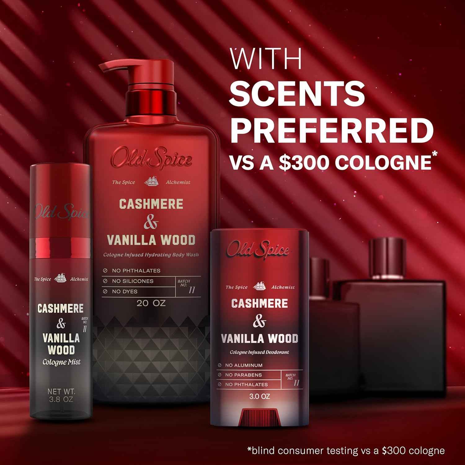 Old Spice Body Wash for Men, The Spice Alchemist Collection, 24/7 Cologne Infused Hydration, No Trade Off Formula, Free of Phthalates Silicones & Dyes, 20 oz