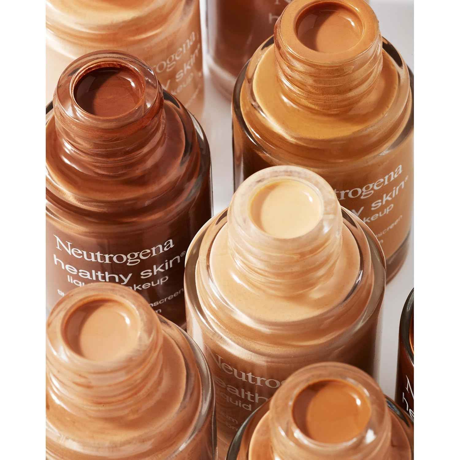Neutrogena Healthy Skin Liquid Foundation Makeup with Broad Spectrum SPF 20 Sunscreen, Lightweight, Medium Coverage Makeup with Sunscreen and Pro-Vitamin B5