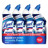 Lysol Toilet Bowl Cleaner, Max Strength Bathroom Cleaning Supplies, Toilet Bowl Cleaner Clinging Gel, Home Essential, Instant Stain Removal, Disinfecting and Deodorizing