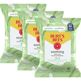 Burt’s Bees Soothing, Fragrance Free Facial Towelettes for Sensitive Skin, Aloe Vera, 100% Plant Based Cloths; 99% Natural Origin; Removes Makeup, Dirt and Oil; No Rinsing