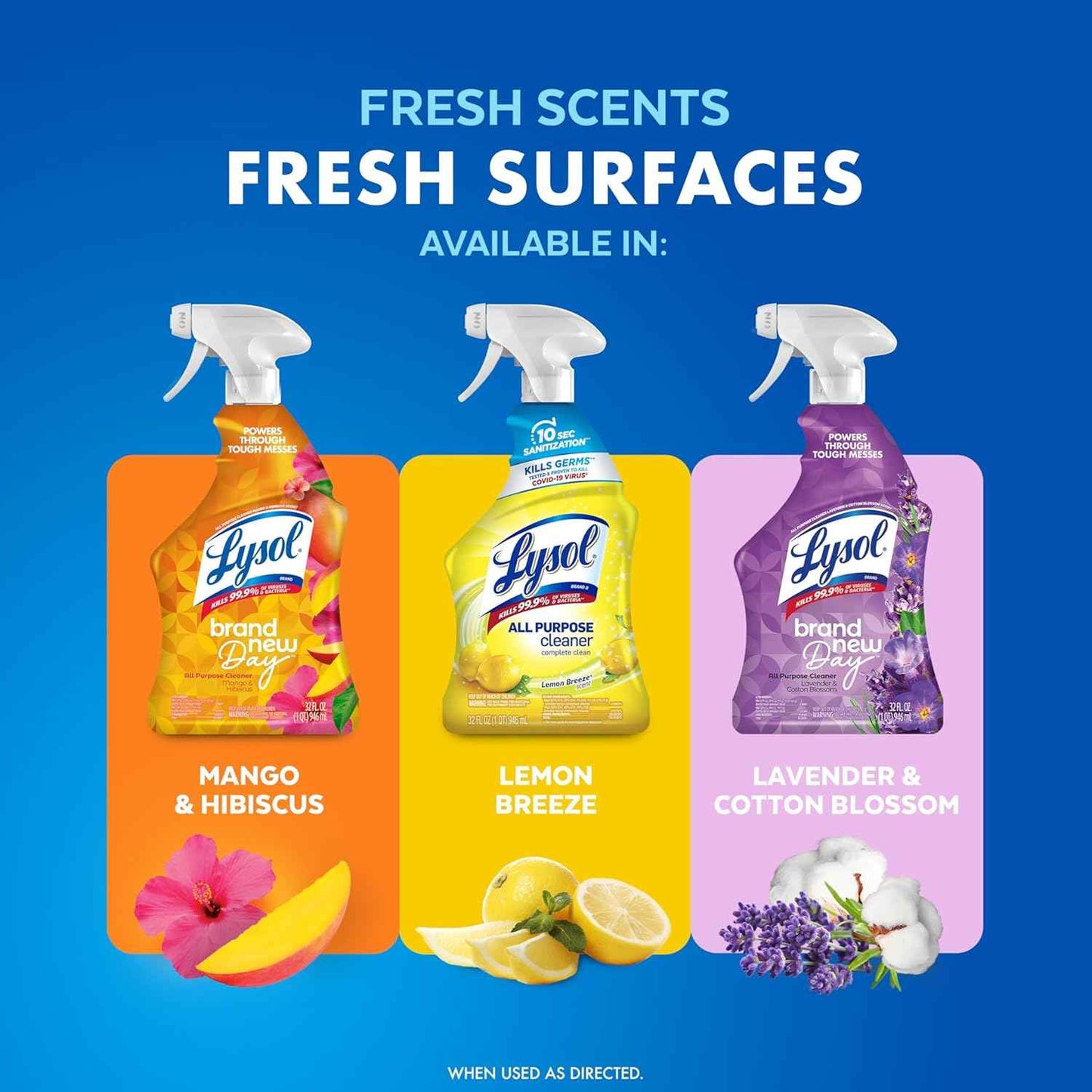 Lysol All Purpose Cleaner Spray, Multi-Purpose Disinfecting Spray, Kitchen & Bathroom Cleaner
