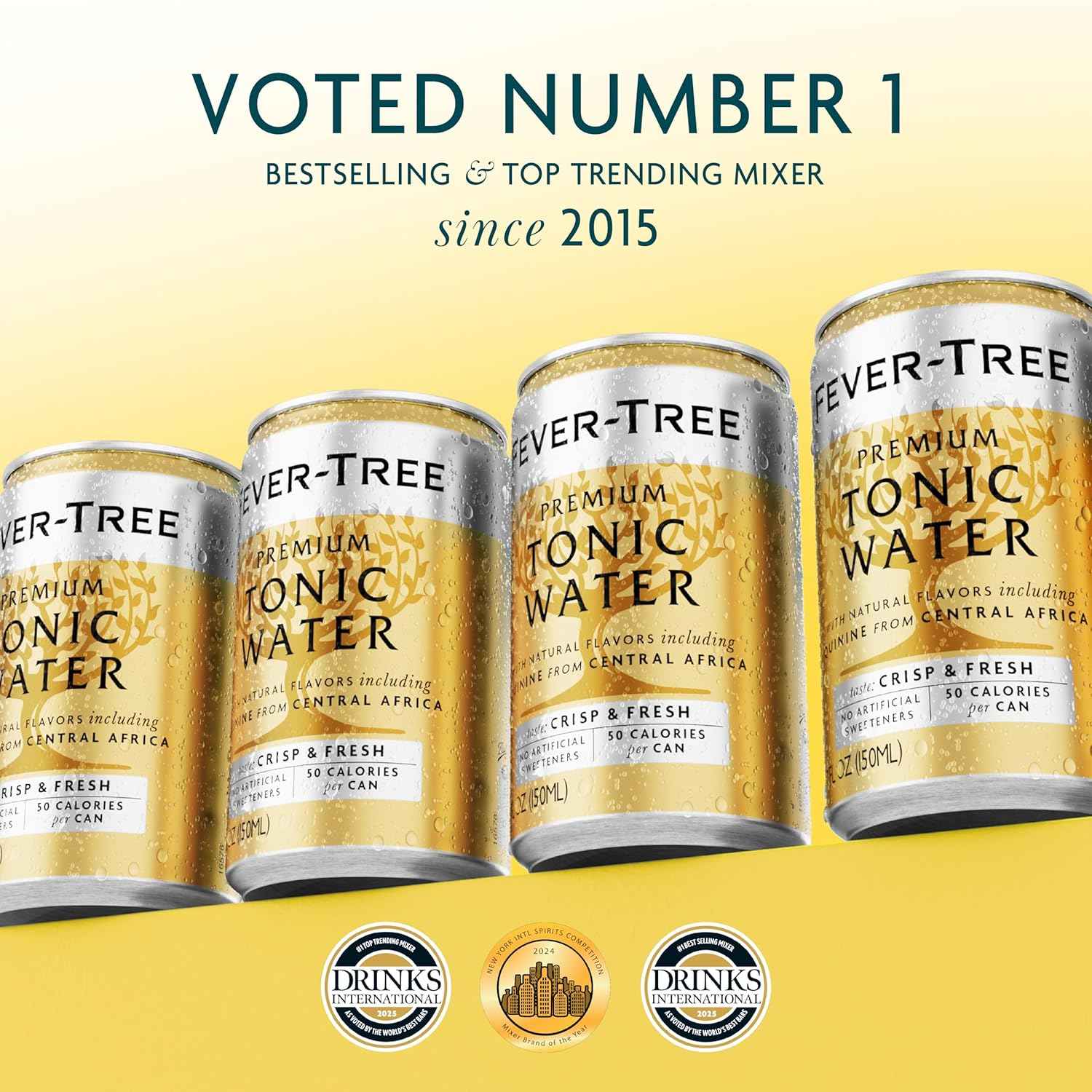 Fever-Tree Tonic Water – Premium Mixer for Cocktails and Mocktails, Naturally Sourced, Non-GMO