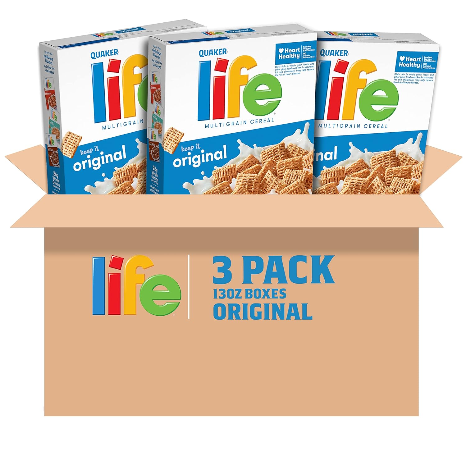Quaker_Life_Breakfast_Cereal,_Original,_13oz_Boxes_(3_Pack)