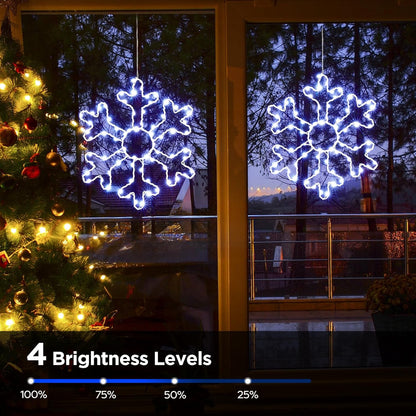 BlcTec_2_Pack_Big_Christmas_Snowflakes_Lights,_13_Inch_Durable_Metal_Frame_Snowflakes_with_Remote_Control,_8_Modes,_Timer,_Waterproof_Battery_Operated_Snowflake_Lights_for_Christmas_Party_Decorations