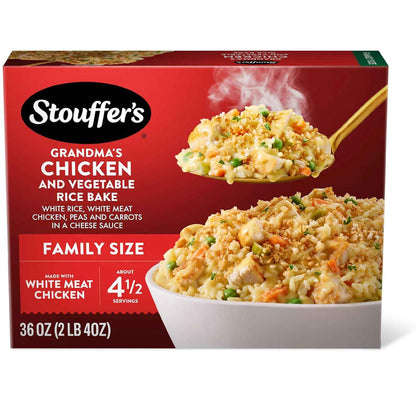 Stouffer's Grandma's Chicken And Vegetable Rice Bake, Family Size, Frozen Family Dinners