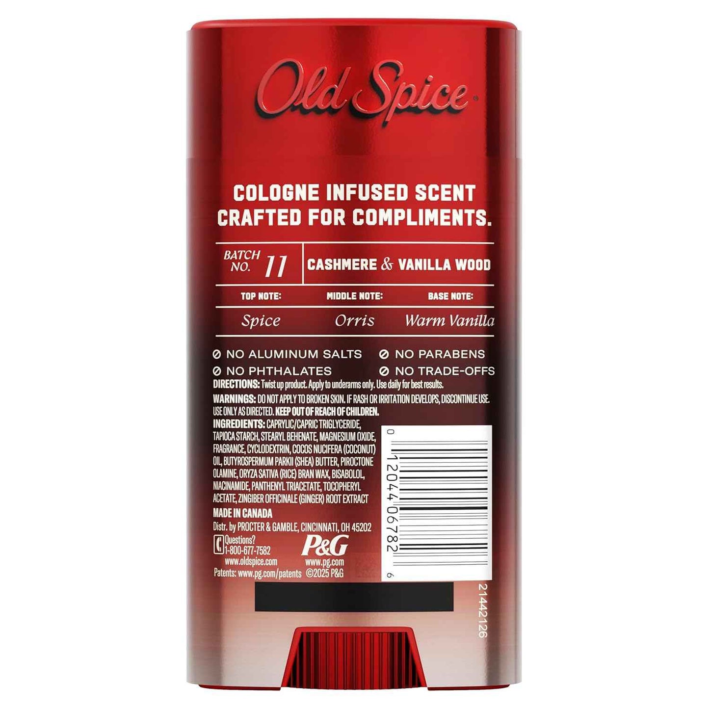 Old Spice Aluminum Free Deodorant for Men, The Spice Alchemist Collection, 24/7 Cologne Infused Scent, No Trade Off Formula, Free of Parabens & Phthalates
