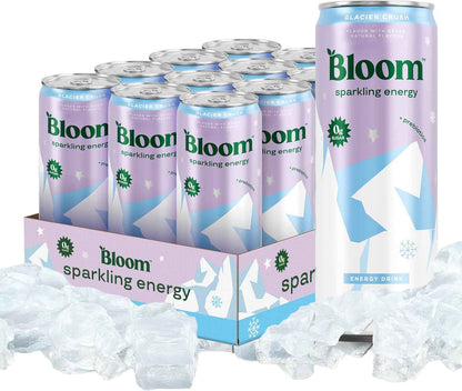 Bloom Nutrition Sparkling Energy Drink - Natural Caffeine, Zero Sugar, 180mg - Antioxidant-Rich with Green Coffee Bean, Green Tea Extract, Prebiotics