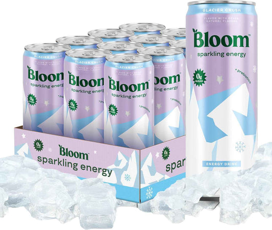 Bloom Nutrition Sparkling Energy Drink - Natural Caffeine, Zero Sugar, 180mg - Antioxidant-Rich with Green Coffee Bean, Green Tea Extract, Prebiotics
