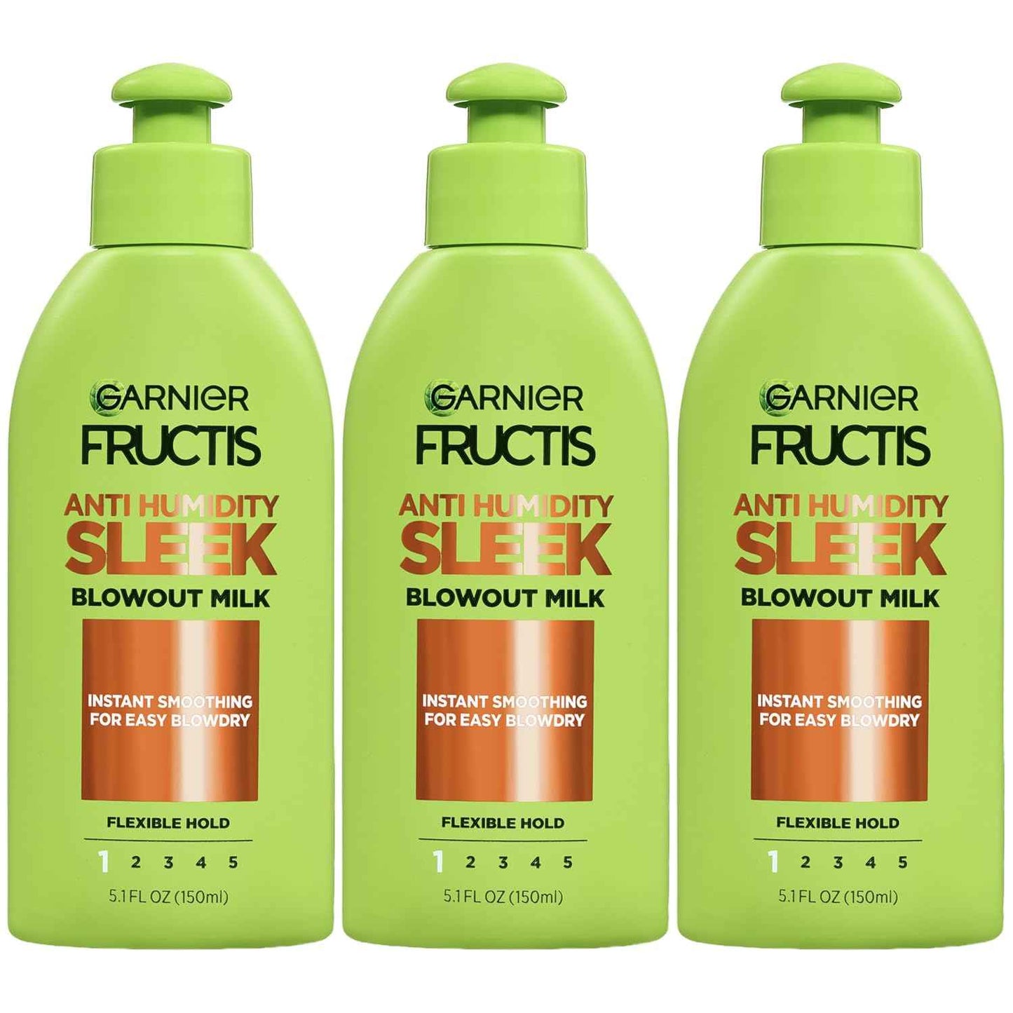 Garnier Fructis Style Anti-Humidity Smoothing Milk for Frizz Resistance, 5.1 Fl Oz